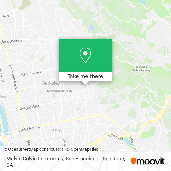 Mapa de Melvin Calvin Laboratory