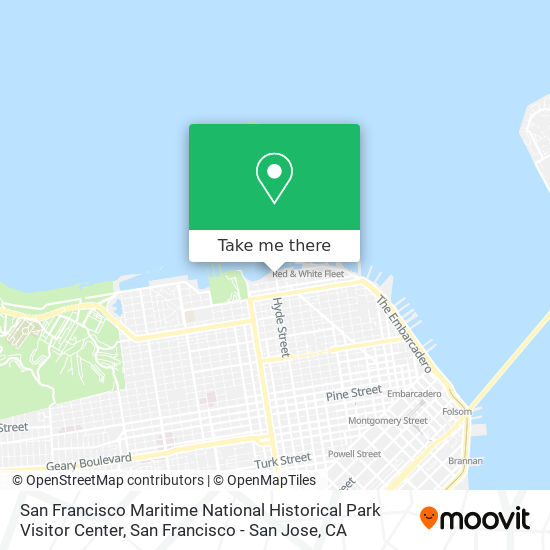 San Francisco Maritime National Historical Park Visitor Center map