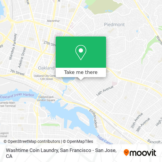 Mapa de Washtime Coin Laundry