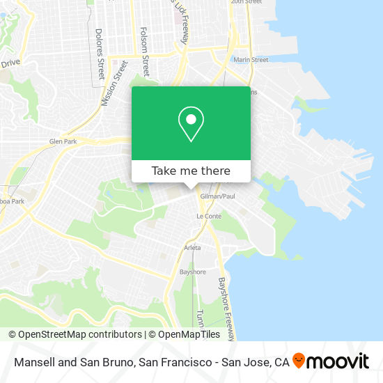 Mansell and San Bruno map