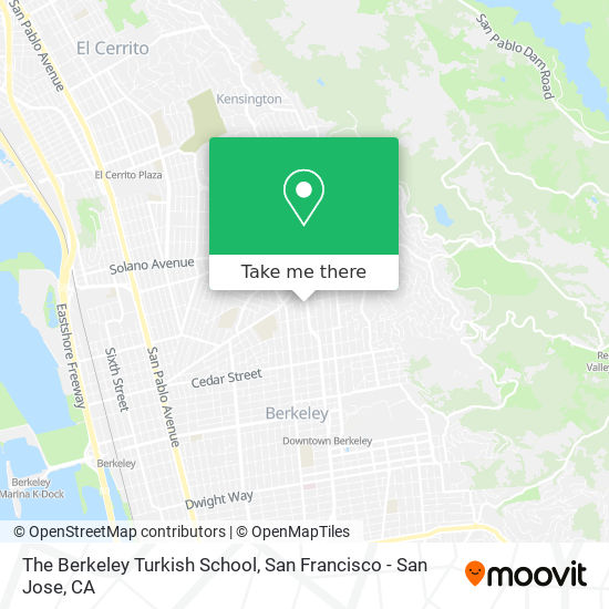 Mapa de The Berkeley Turkish School