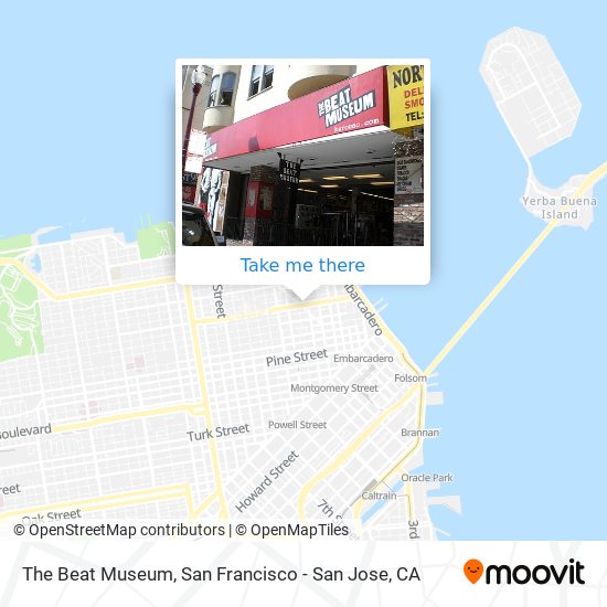 The Beat Museum map