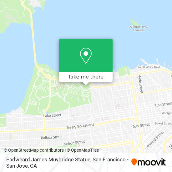 Eadweard James Muybridge Statue map