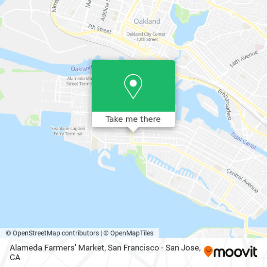 Alameda Farmers' Market map