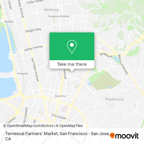 Temescal Farmers' Market map