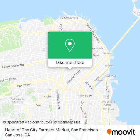 Heart of The City Farmers Market map