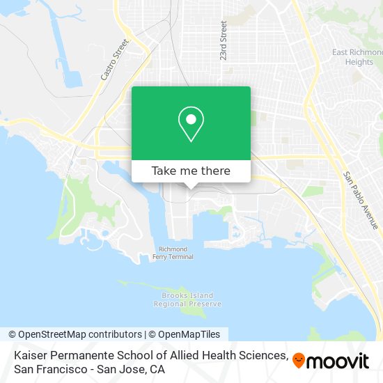 Kaiser Permanente School of Allied Health Sciences map