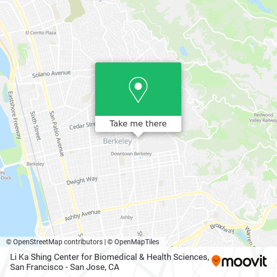 Mapa de Li Ka Shing Center for Biomedical & Health Sciences