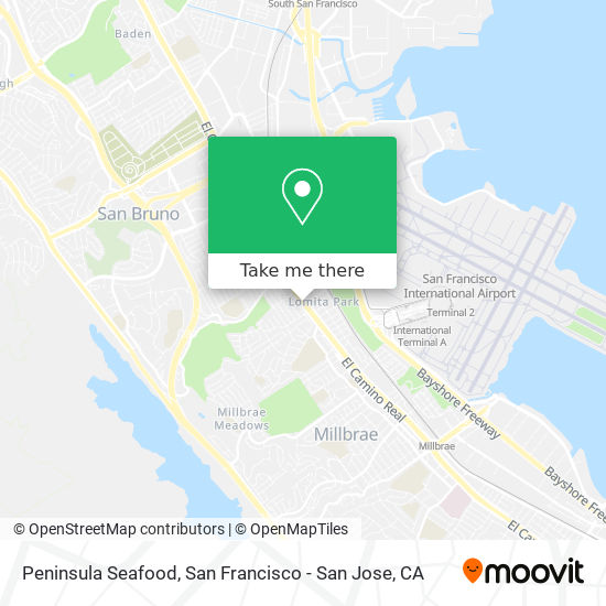 Peninsula Seafood map