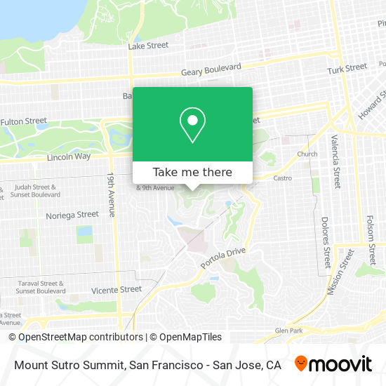 Mapa de Mount Sutro Summit