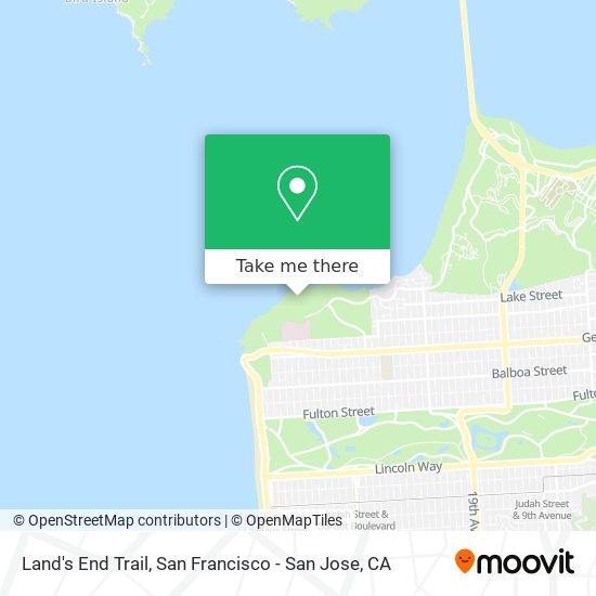 Land's End Trail map