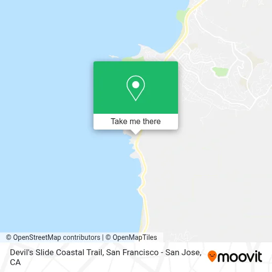 Devil's Slide Coastal Trail map