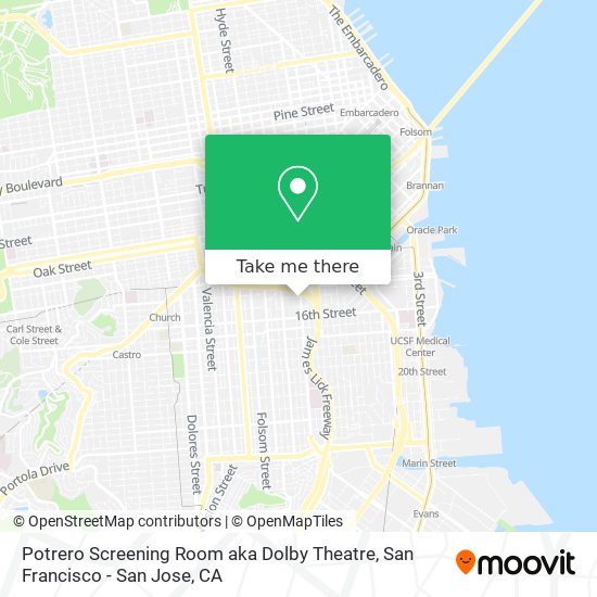 Potrero Screening Room aka  Dolby Theatre map