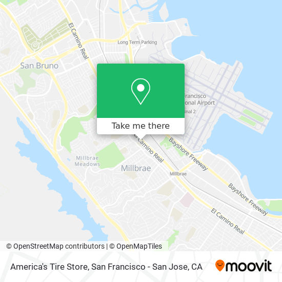 America's Tire Store map