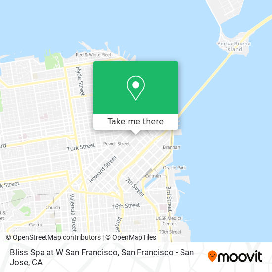 Bliss Spa at W San Francisco map