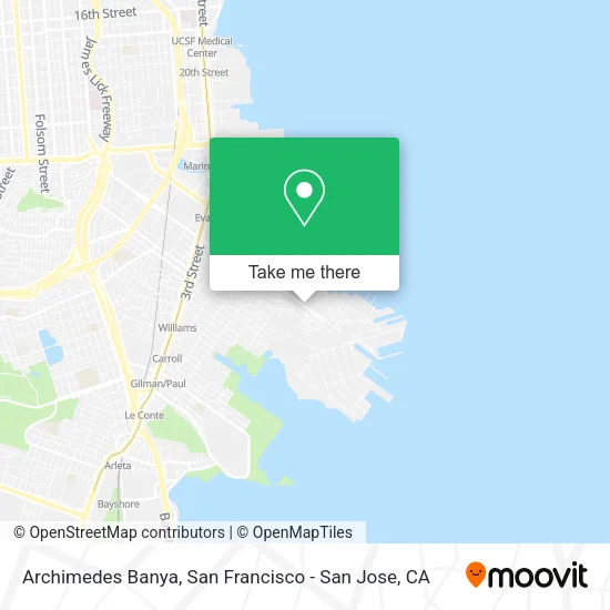 Archimedes Banya map