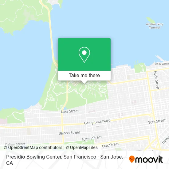 Mapa de Presidio Bowling Center