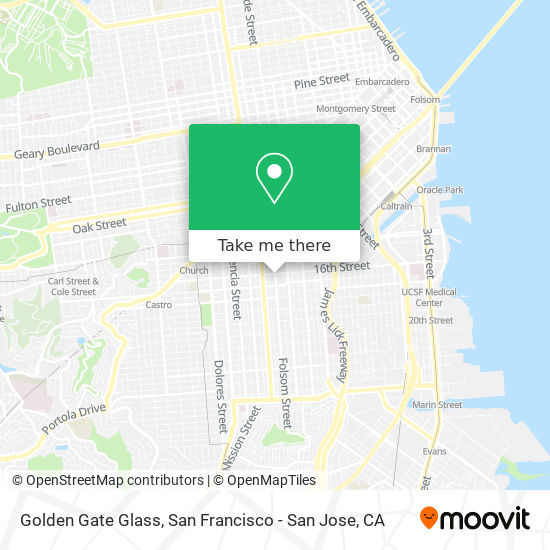 Mapa de Golden Gate Glass