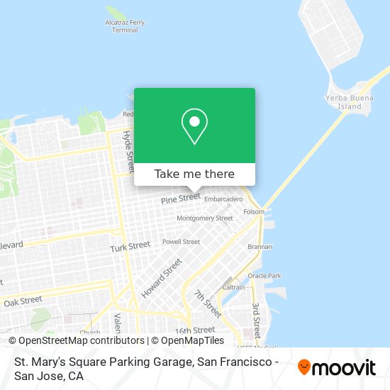 St. Mary's Square Parking Garage map