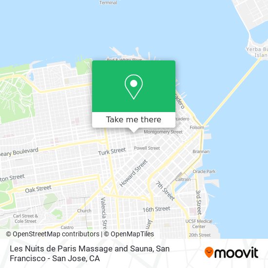 Les Nuits de Paris Massage and Sauna map