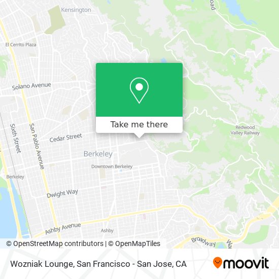 Wozniak Lounge map