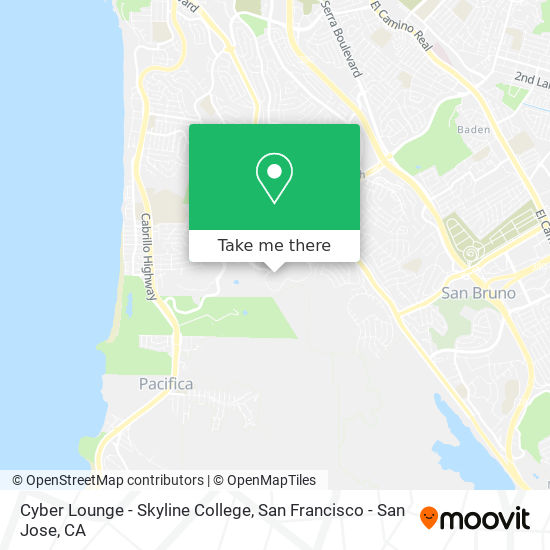 Cyber Lounge - Skyline College map