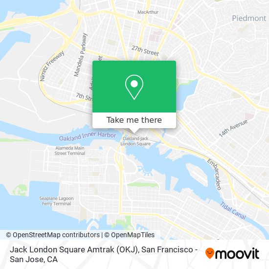 Mapa de Jack London Square Amtrak (OKJ)