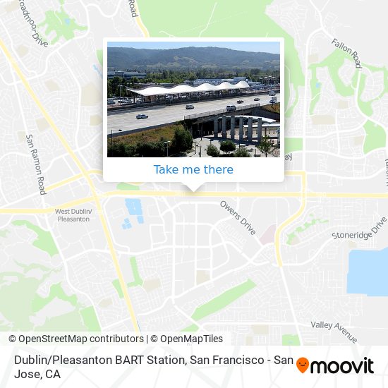 Mapa de Dublin/Pleasanton BART Station