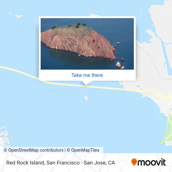Red Rock Island map