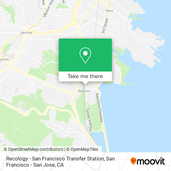 Recology - San Francisco Transfer Station map