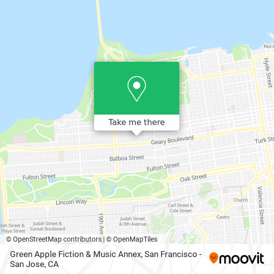 Green Apple Fiction & Music Annex map