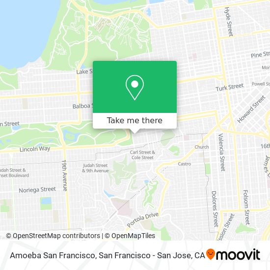 Amoeba San Francisco map