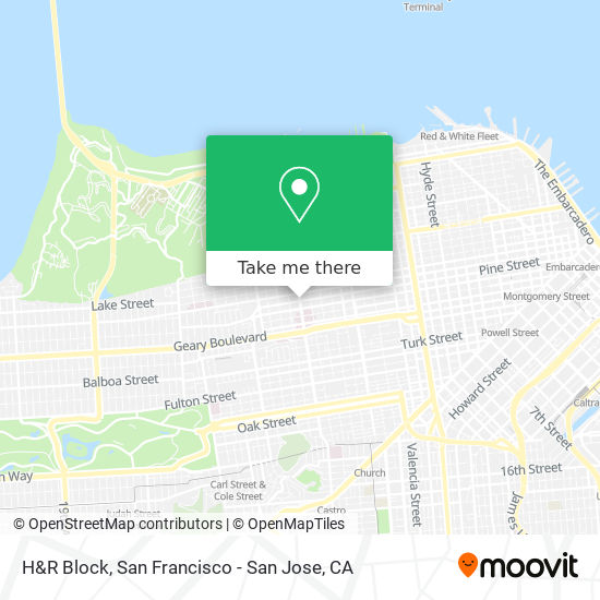 H&R Block map