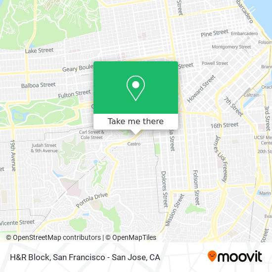 H&R Block map