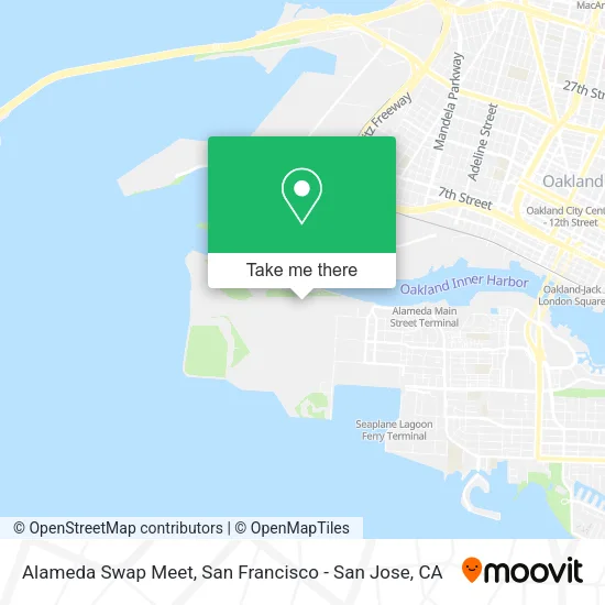 Mapa de Alameda Swap Meet