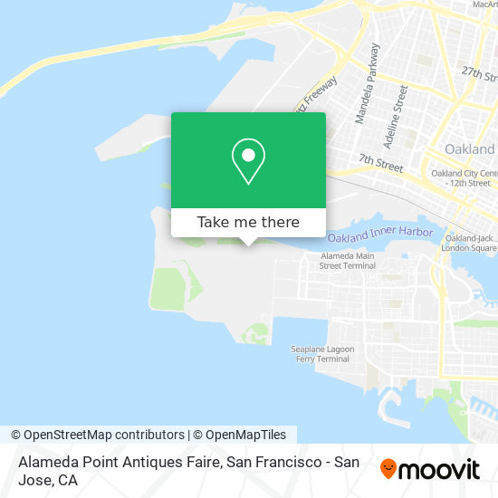 Mapa de Alameda Point Antiques Faire