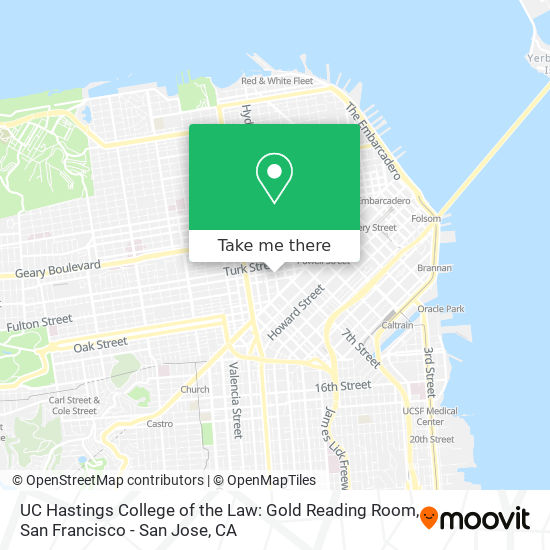 Mapa de UC Hastings College of the Law: Gold Reading Room