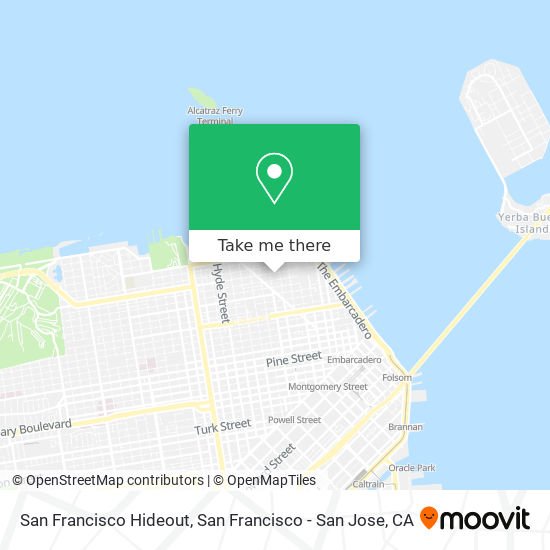 San Francisco Hideout map