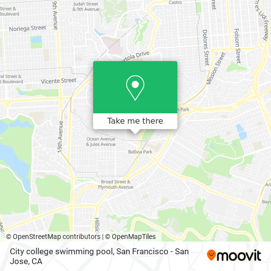 City college swimming pool map