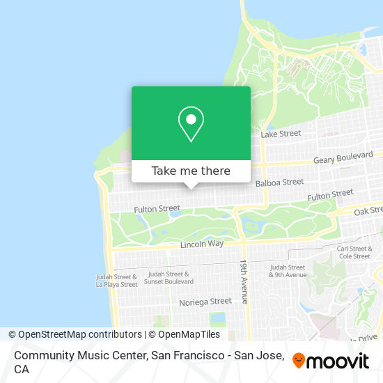 Mapa de Community Music Center