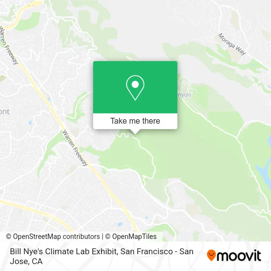 Bill Nye's Climate Lab Exhibit map