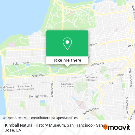 Mapa de Kimball Natural History Museum