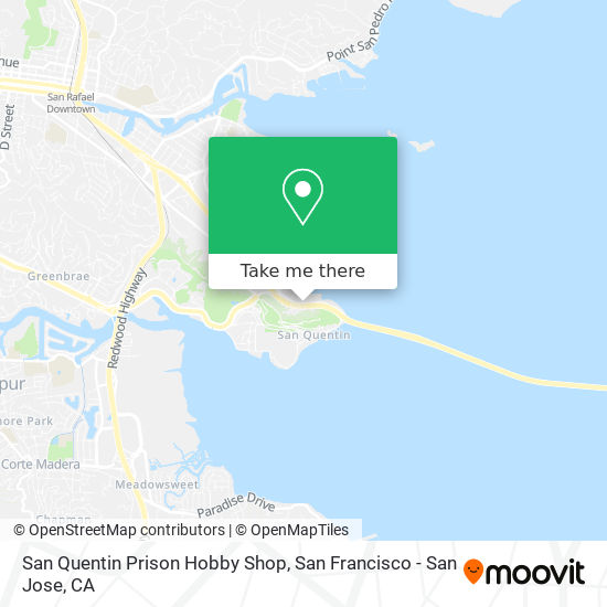San Quentin Prison Hobby Shop map