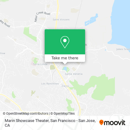 Mapa de Marin Showcase Theater