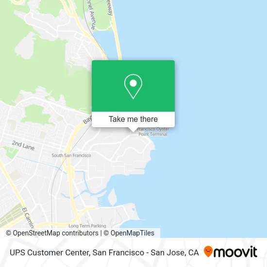 UPS Customer Center map