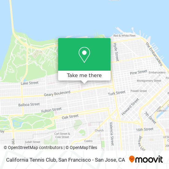 California Tennis Club map