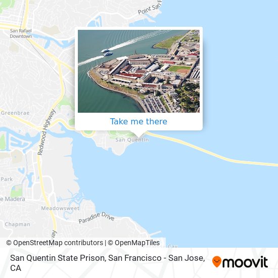 San Quentin State Prison map