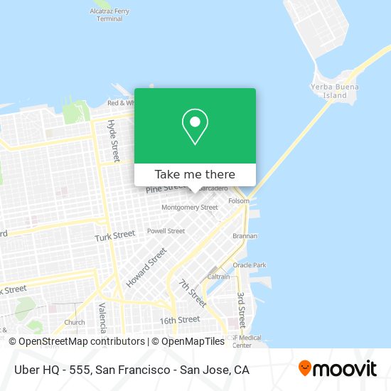 Uber HQ - 555 map