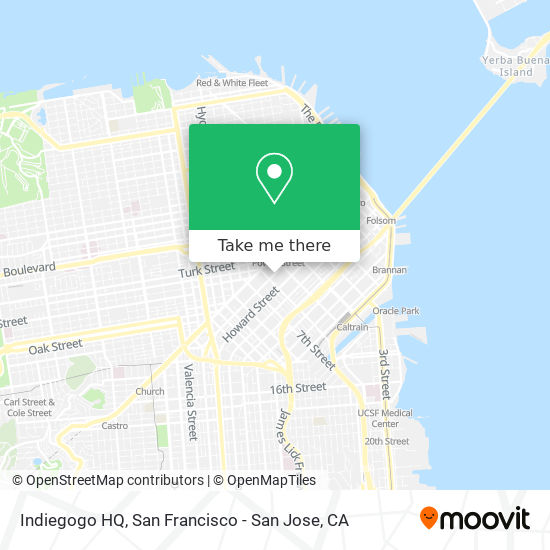 Indiegogo HQ map