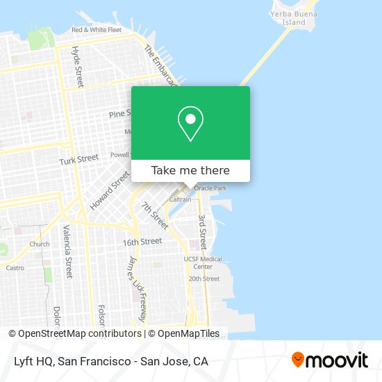 Mapa de Lyft HQ